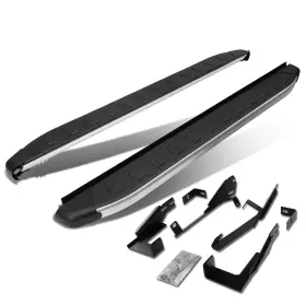 Step-45 Bezt 5.75 Inch Metallic/black Side Step Bar Nerf Running Boards Brackets For 10-15 Tucson