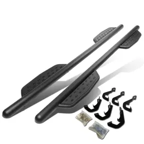 Step-77 Bezt Fit 07-19 Silverado/sierra Crew Cab 3 Inch Matte Black Step Bar Nerf Running Boards