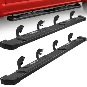 25385w6-blk-8 Binary Star Truck Side Step Fit 04-14 Ford F-150 Supercrew Cab 6 Inch Running Boards Nerf Bars
