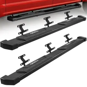 Binary Star 25525w6-blk Truck Step Fit 17-26 Ford F250 Superduty Crew Cab Running Board W Blk 6 Inch Side Bar