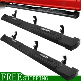 25935w6-blk Binary Star Running Board Fit 2019-2026 Ford Ranger Super Crew Cab 6 Inch W Blk Side Protective