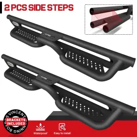 Bxk15355-s Binary Star Fit 15-26 Colorado Canyon Crew Cab Bxk-s Running Boards Nerf Bars Blk Side Step