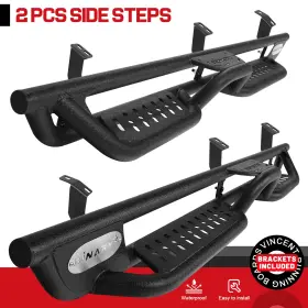 Bxk95345-s Binary Star Drop Steps Fit 2005-2023 Toyota Tacoma Double/crew Cab Running Boards Nerf Bars