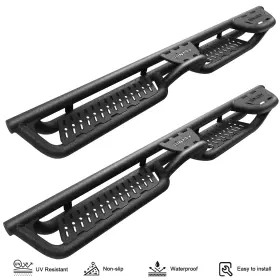 Bxkq25525-bs Binary Star Drop 4step Bar Running Board For 2015-2025 Ford F150 Super Crew Cab Black