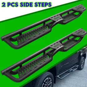 Bxkq85515 Binary Star Drop Running Board For 2004-2024 Nissan Titan Crew Cab Blk Bxkq 4step Side Bar