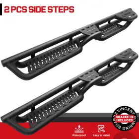 Bxkq95225 Binary Star Bxkq 4step Fit 22-25 Toyota Tundra Double Cab Blk Drop Running Board Side Bar