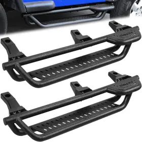 Bxq55715 Binary Star Two-stair Side Steps For 1997-2006 Jeep Wrangler Tj 2 Door Running Boards 6 Inch Blk