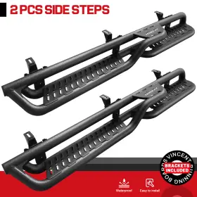 Bxqh55835 Binary Star Running Boards Fit 2018-2025 Jeep Wrangler Jl Unlimited 4 Door Drop Side Steps