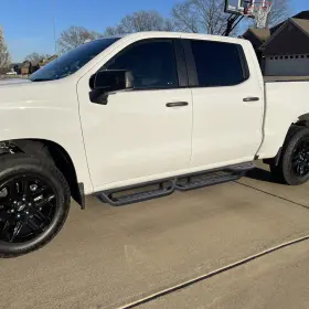 Bxwq15835-bs-ne Binary Star Running Boards Fit 2019-2025 Chevy Silverado 1500 Crew Cab 3tube Drop Down Step #2