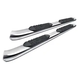 9bfr19ss-bn Black Horse For Ford Ranger 19-25 5 Inch Extreme Cab Length Polished Oval Side Steps