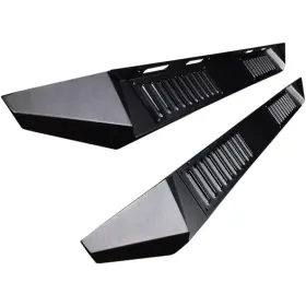 Ar-dod185-19 Black Horse Off Road Offroad Running Boards Armour Series Cab Length Steel