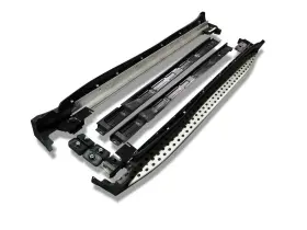 Rmwgl-13 Black Horse Off Road Oem Replica Running Boards Aluminum/black 2 Pieces