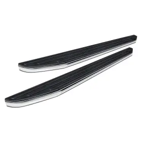 Pr-t369 Black Horse - 5.5 Inch Premium With Chrome Trim Running Boards