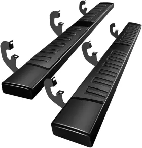 Pfl-1254-3460 Branded Running Boards 6 Inches For Double Cab 2019-2025 Chevy Silverado Gmc Sierra 150