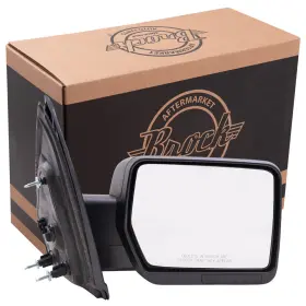 3331-2015r Brock Passengers Power Side View Mirror Pedestal Type For 09-14 Ford F150 Pickup Truck