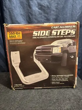 As600 Bully 757558181117 Cast Aluminum Side Step 350 Lb For Truck / Suv Complete 1 W2