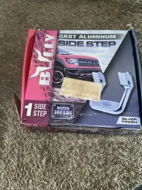As-600sb Bully Black Aluminum Side Step For Multiple Truck X1 300lbs
