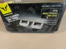Bbs-1103 Bully Nib Side Steps The Brand Cast Aluminum 300 Lbs Step Pads Black #3