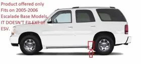 15203500 Cadillac 2005 - 2006 Escalade Running Board Step End Cover Rear Lh Left Oem #2