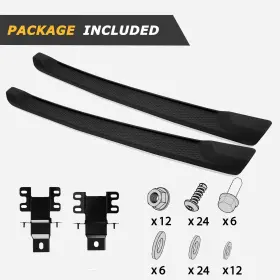Ct008 Calliert Matte Black Coated 6 Inches Side Steps Nerf Bars Compatible With 2018-2024 #3