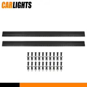 C-02etm4512abk Carlights Fit For 1999-06 Chevy Silverado And More 99724 Pair Slip On Rocker Panels Covers