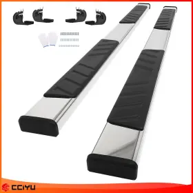 Z17723801g Cciyu For 2004-2014 2012 2013 Ford F-150 Crew Cab Running Boards Nerf Bars Side Steps