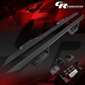 Crc-stepbg222022 Charismatic Racing Concepts Pair Heavy Duty Steel Rock Rail Nerf Step Bar For 2019-2020 Ram 1500 Crew Cab