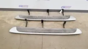 122.gm8s04 Chevrolet Truck 04 Chevy Ssr Fixed Running Board Set Pair Silver