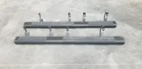 122.gm8x07 Chevrolet Truck 07 Chevy Silverado 1500 New Style Extended Cab Running Board Side Step Set Black