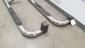122.gm8y12 Chevrolet Truck 12 Chevy Silverado 2500 Running Board Set Pair Chrome Crew Cab Dealer Installed #3