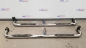 122.gm8y12 Chevrolet Truck 12 Chevy Silverado 2500 Running Board Set Pair Chrome Crew Cab Dealer Installed