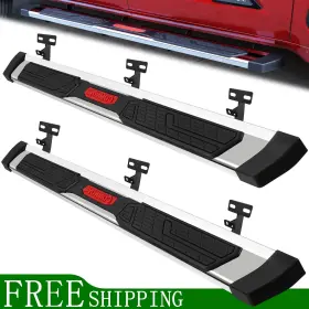 20375vt6-ss Comnova Running Boards Vt For 09-18 Ram 1500/2010-2026 2500 Crew Cab 6 Inch Nerf Bar Ss