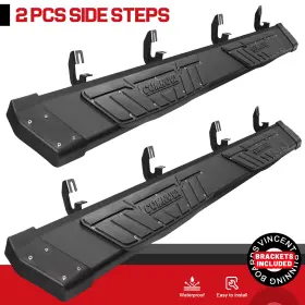 15355k65-blk-8 Comnova Autopart Aluminum Truck Side Step 6.5 Inch Running Boards Fit 2015-2026 Colorado Crew Cab K