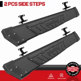 25615k65-blk Comnova Autopart Aluminum Side Step 6.5 Inch Running Boards Fit 2015-2026 Ford F-150 Regular Cab K