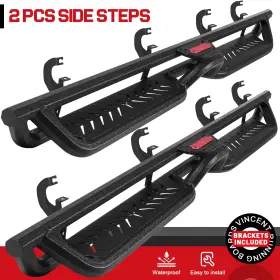 Bak15835 Comnova 3-tube Drop Step Fit 2019-2026 Silverado/sierra 1500 Crew Cab Bak Running Boards
