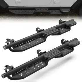 Ss-j184 Crazemotor Running Boards For 2018- 2025 Jeep Wrangler Jl Unlimited 4 Door Steel Side Steps