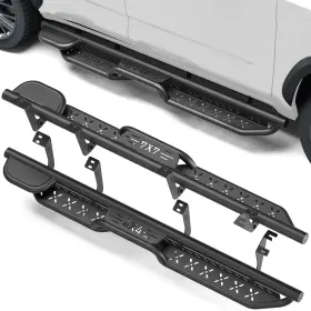 2-stairs Crazemotor Ss-t116 Running Boards For Toyota Sequoia 2023-2026 Steel Side Steps Nerf Bars