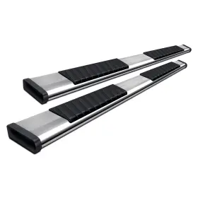 Dz16123-dz16355-bndl Dee Zee For Nissan Titan 23-24 6 Inch Polished Rectangular Nerf Bars
