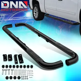 Dna Motoring Dna-stepb35unibk For 1999-2009 Silverado Sierra Ram Extended/crew Cab 3.5 Inch Side Step Nerf Bars