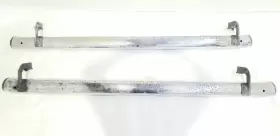 122.ch8705 Dodge Truck Pair Of Running Boards Oem 2005 Ram 2500 Quad Cab #2