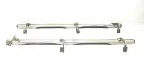 122.ch8807 Dodge Truck Pair Running Boards Has Damage Crew Cab Oem 2007 Ram 3500 #3