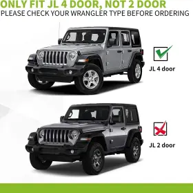 E03ss0127 E-osiaspart Running Boards For 2018-2024 Jeep Wrangler Jl 4 Door 6 Inch Abs Nerf Bars Side Steps #3