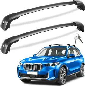 Skyv2020419s Erkul 220lbs Roof Rack Cross Bars For Bmw X5 G05 2019-2025 Fits Flush Rails - Black