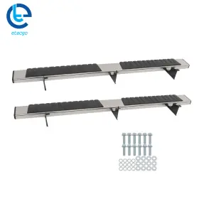 434815 Etecgo Running Boards For 2005-2023 Toyota Tacoma Double Cab 6 Inch Side Step Nerf Bars Blk