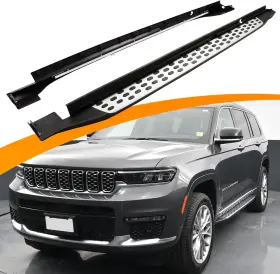 C694v01 Eterniadream Running Boards Side Steps For 2021-2025 Jeep Grand Cherokee L 3-row Oem Nerf Bar