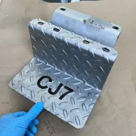 Gf-js-cj7 F&f Steel Side Step Compatible With Classic Jeep Cj7 Cutout