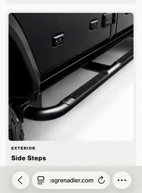 Lk8-ingr-002 Factory/oem Ineos Grenadier Black Tube Flat Top Running Board Side Step Kit