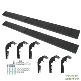 Fd1415184dn Focus-decoration 6 Inch Running Board Nerf Bar Side Step Black For 09-18 Dodge Ram 1500 Quad Cab