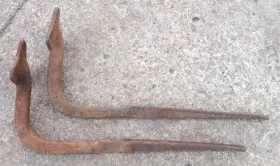 Aa5245 Ford 1928 1931 Model A Aa Truck Express Rear Running Board Braces Original Pair