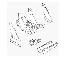 Fl3z-1520040-k Ford Genuine Step Assembly